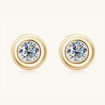 Moissanite 925 Sterling Silver Stud Earrings