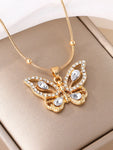 18K Gold-Plated Butterfly Pendant Necklace