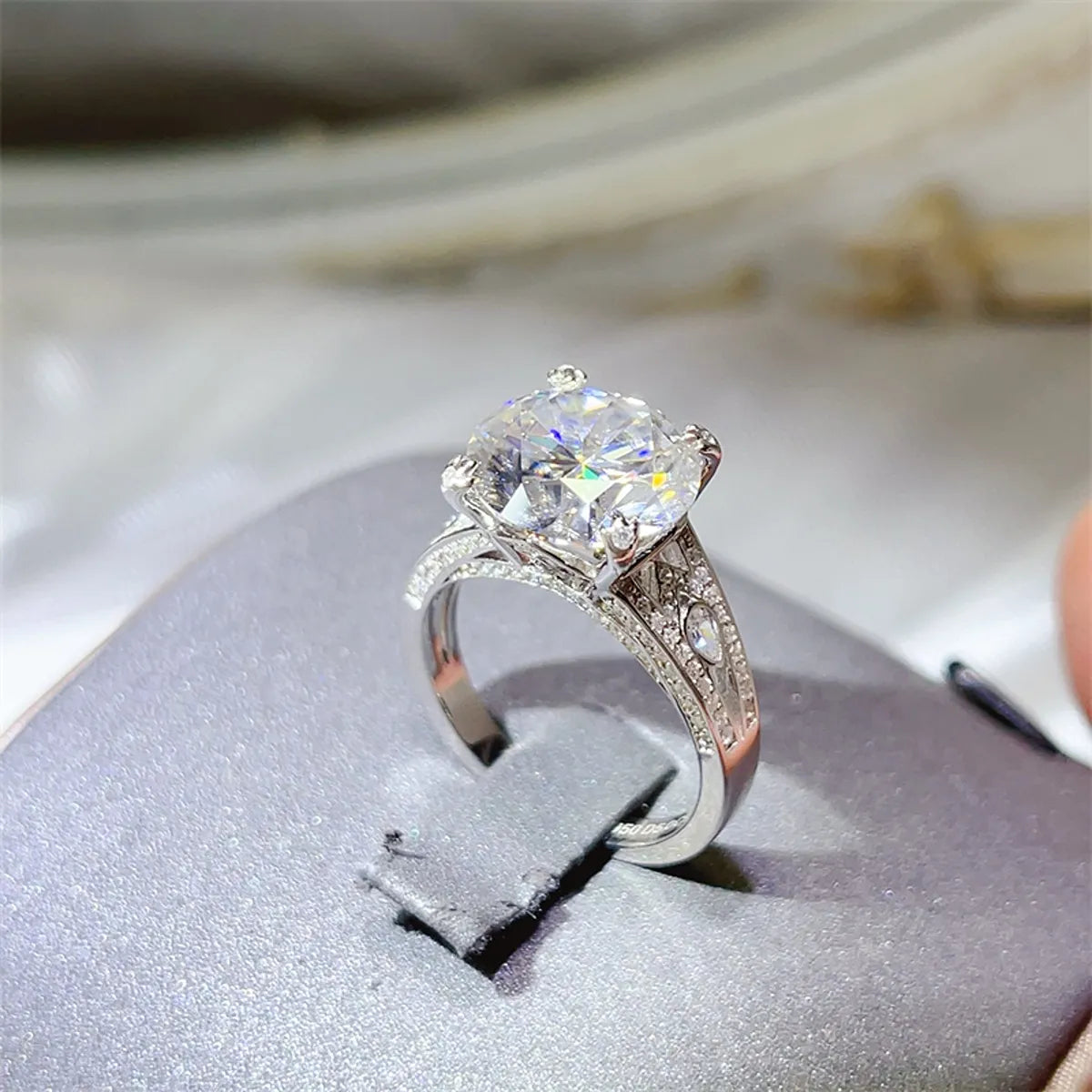 5 Carat Moissanite 925 Sterling Silver Ring