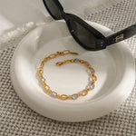 Two-Tone Chain Link Jewelry Set