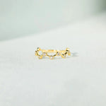 18K Gold-Plated 925 Sterling Silver Zircon Ring