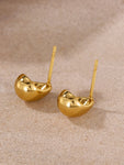 Minimalist Gold Teardrop Stud Earrings