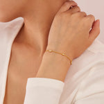 18K Gold-Plated Titanium Steel Inlaid Zircon Bracelet