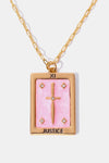 Tarot Card Pendant Copper Necklace