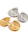 2 Piece Vintage Spiral Metal Stud Earrings