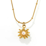 18K Gold-Plated Shell Pearl Necklace