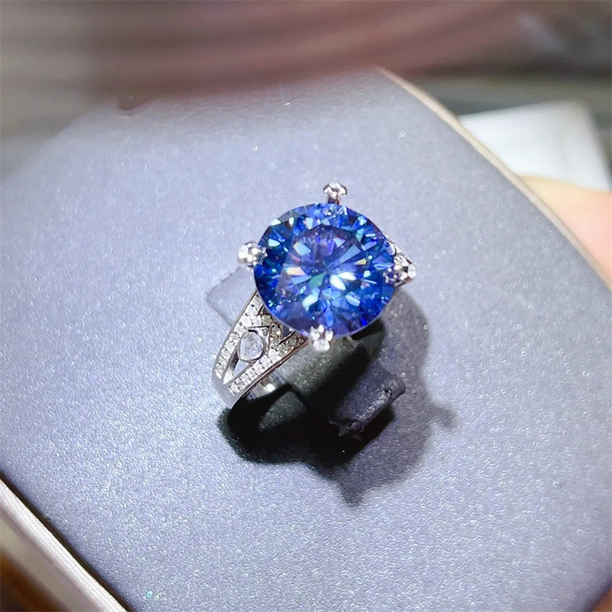 5 Carat Moissanite 925 Sterling Silver Ring