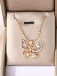 18K Gold-Plated Butterfly Pendant Necklace