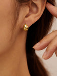Minimalist Gold Teardrop Stud Earrings