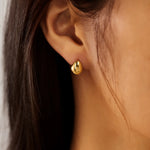Minimalist Gold Teardrop Stud Earrings