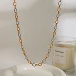 Two-Tone Chain Link Jewelry Set