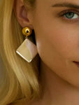 Square Shape Drop Earrings