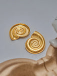 2 Piece Vintage Spiral Metal Stud Earrings