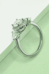 1 Carat Moissanite 925 Sterling Silver Ring