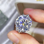 10 Carat Moissanite 925 Sterling Silver Ring