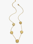 18K Gold-Plated Flower Chain Necklace